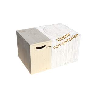 Holzbox für Sägespäne mit Deckel von Lécopot