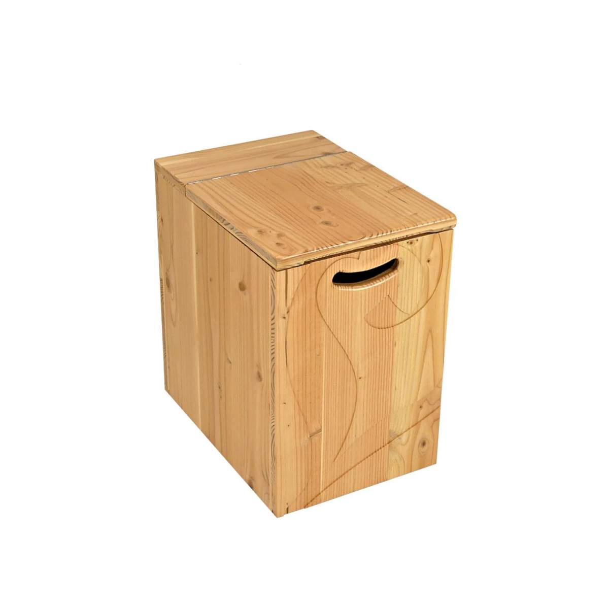 Holzbox für Sägespäne mit Deckel Holzbox für Sägespäne mit Deckel