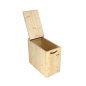 Holzbox für Sägespäne mit Deckel Holzbox für Sägespäne mit Deckel