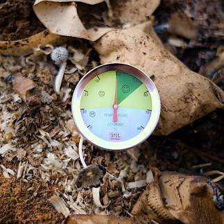 Termómetro de compost de acero inoxidable