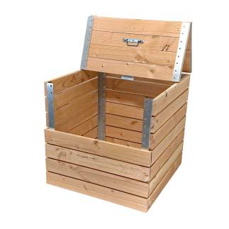 Pack 3 composteurs bois Douglas et métal 3 x 365 litres