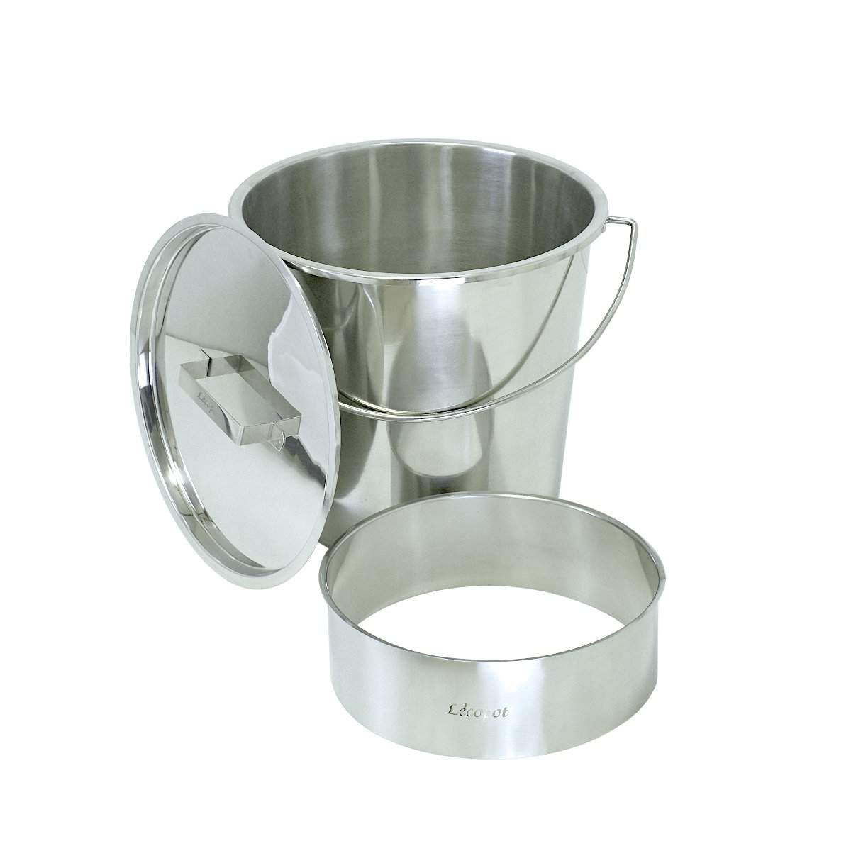 Kit seau inox 20 litres auto-constructeur toilette sèche Kit seau inox 20 litres auto-constructeur toilette sèche