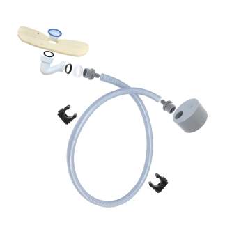 Kit for connecting urine to the domestic drainage network