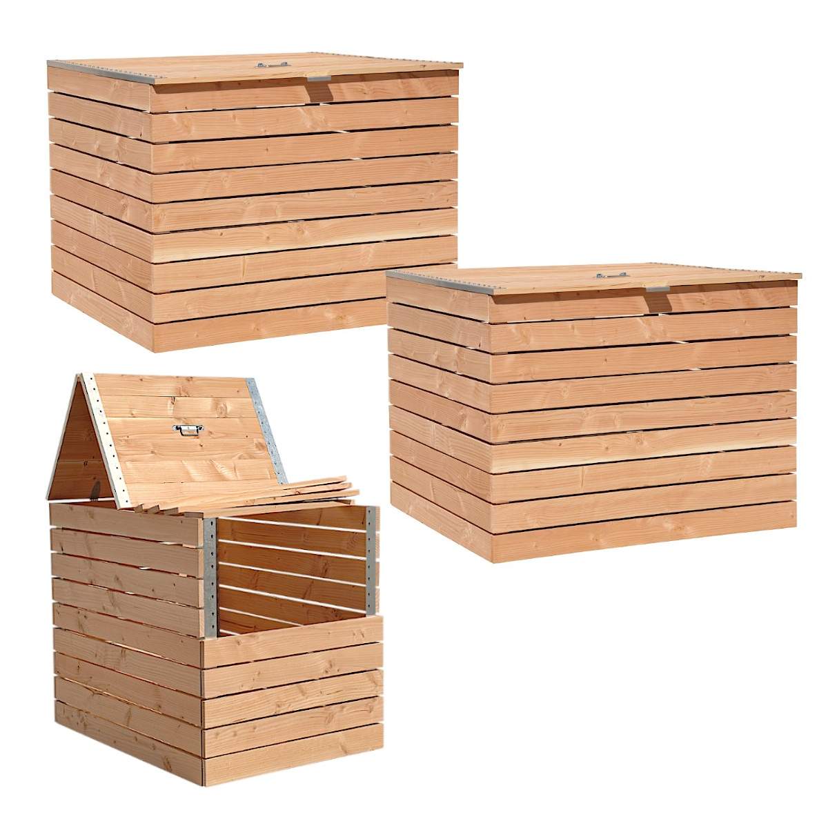 Pack 3 composters in Douglas wood 3200 liters Pack 3 composters in Douglas wood 3200 liters